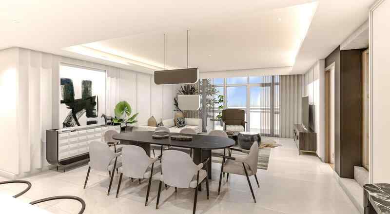 Parkford Suites 2BR Living and Dining